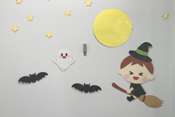 キッズスペース壁面飾り　10月編